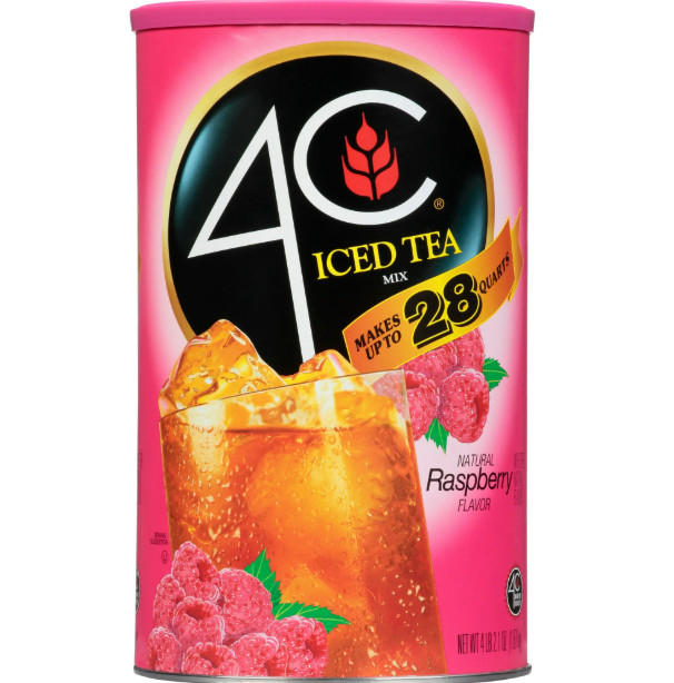 4C Raspberry Iced Tea Mix, 66.1 oz, 1 Ct