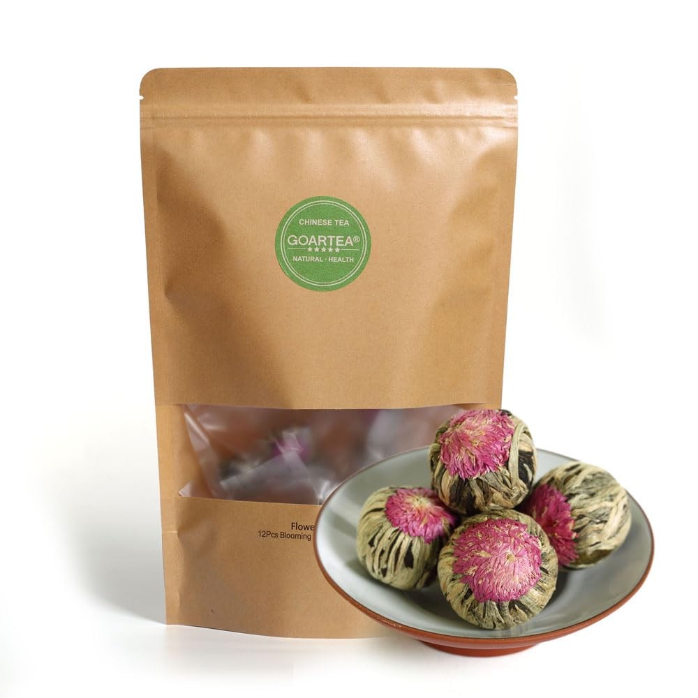 Blooming Tea Flowers – 12pcs Individually Sealed Flowering Balls – Hand-Tied …