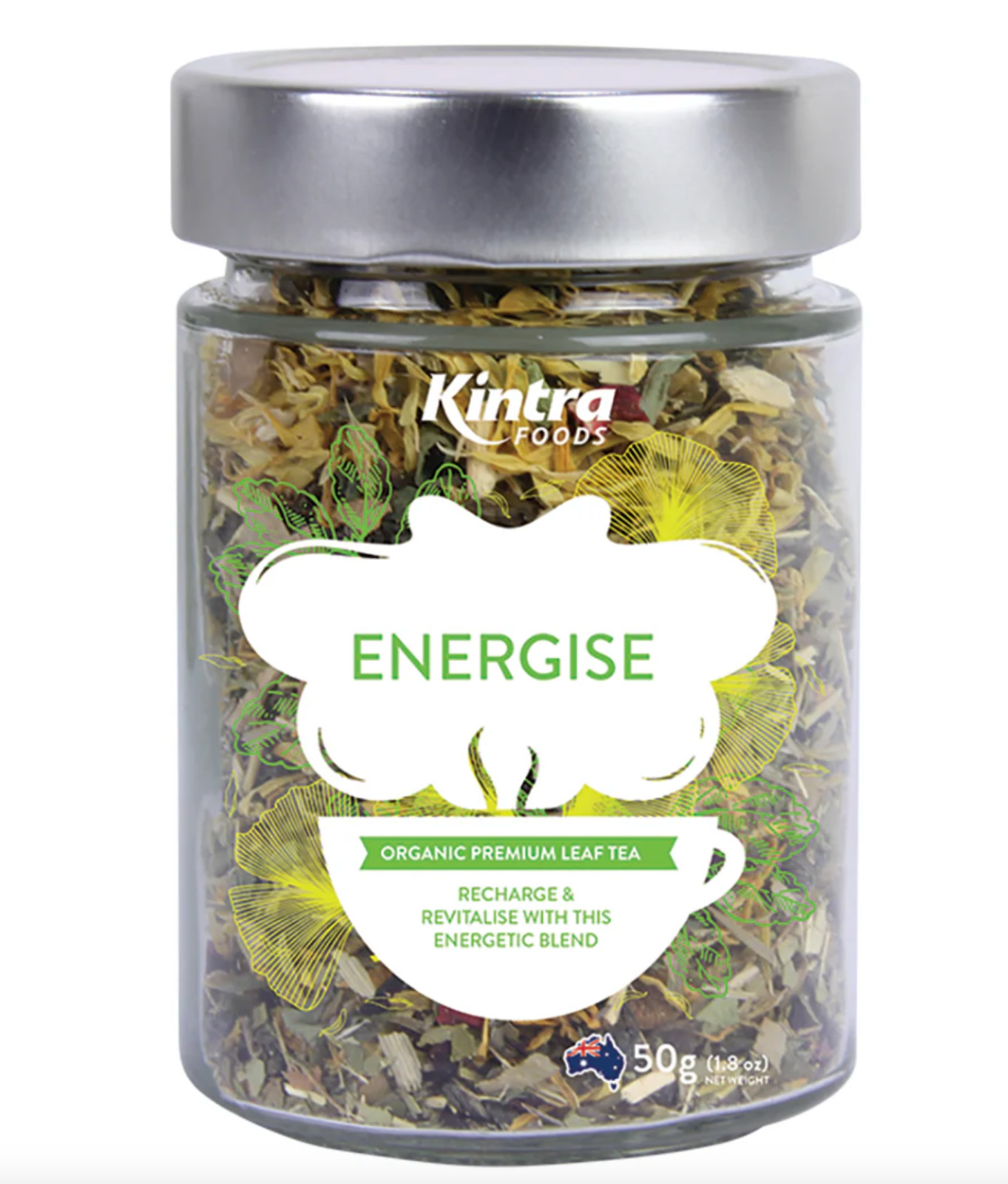 Kintra Foods ENERGISE Naturally Grown Premium Leaf Tea 1.8 oz