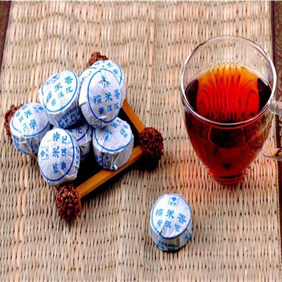 Pu’erh Tea Cake Organic Puerh Black Tea 100g Chinese Ripe Pu-erh Tea MINI Cooked