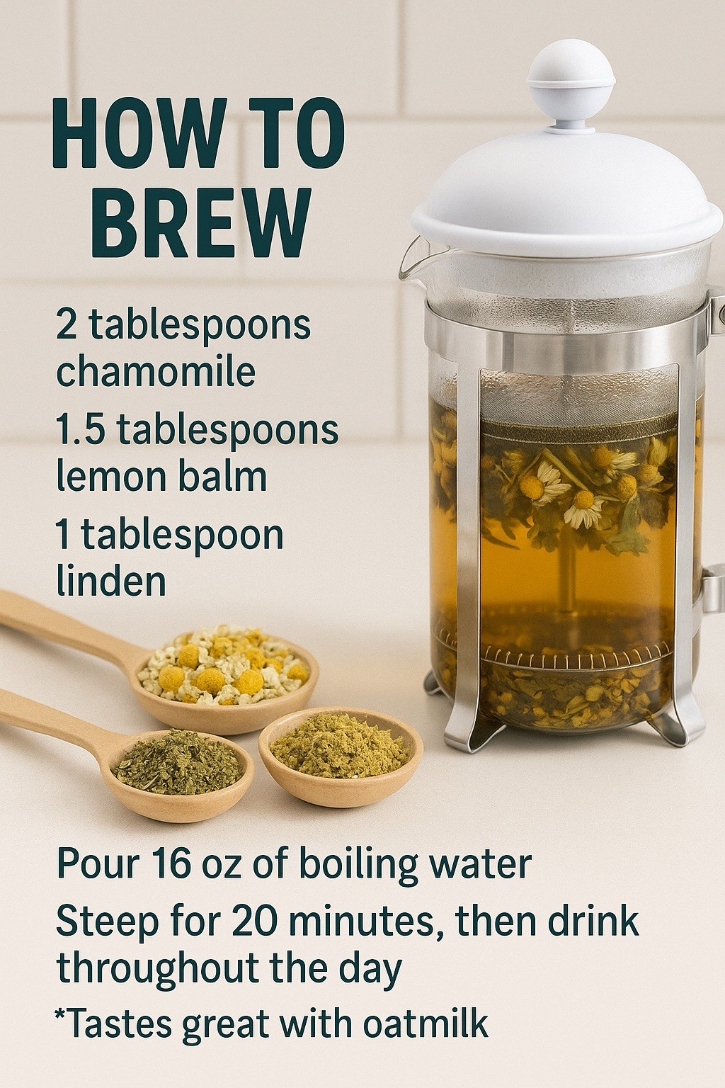 Herbal tea for moms (Chamomile, Lemon Balm, Linden) Better Baby Sleep 7oz
