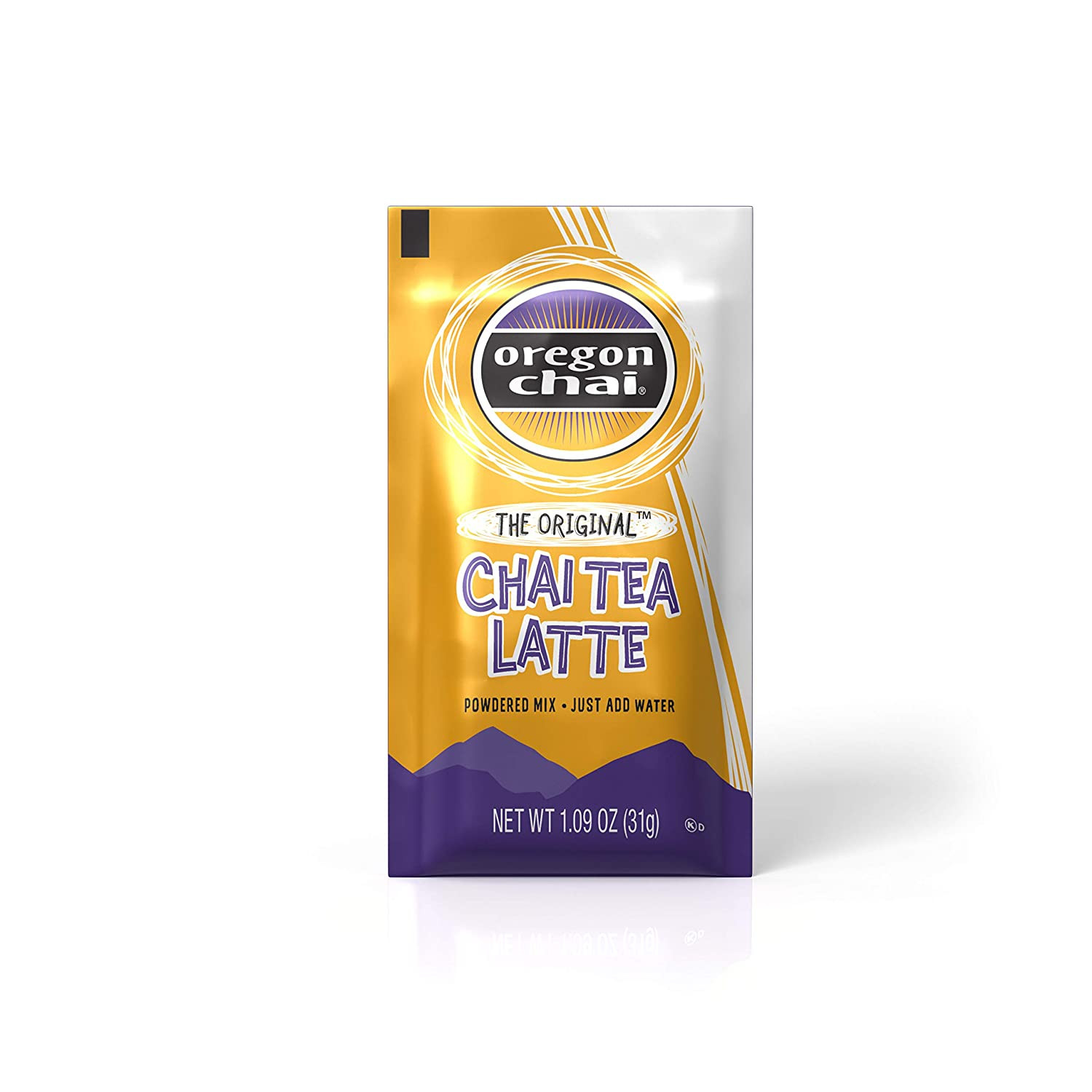 Oregon Chai Original Chai Tea Latte Powdered Mix, 8 Count Envelopes per Box, 1.1