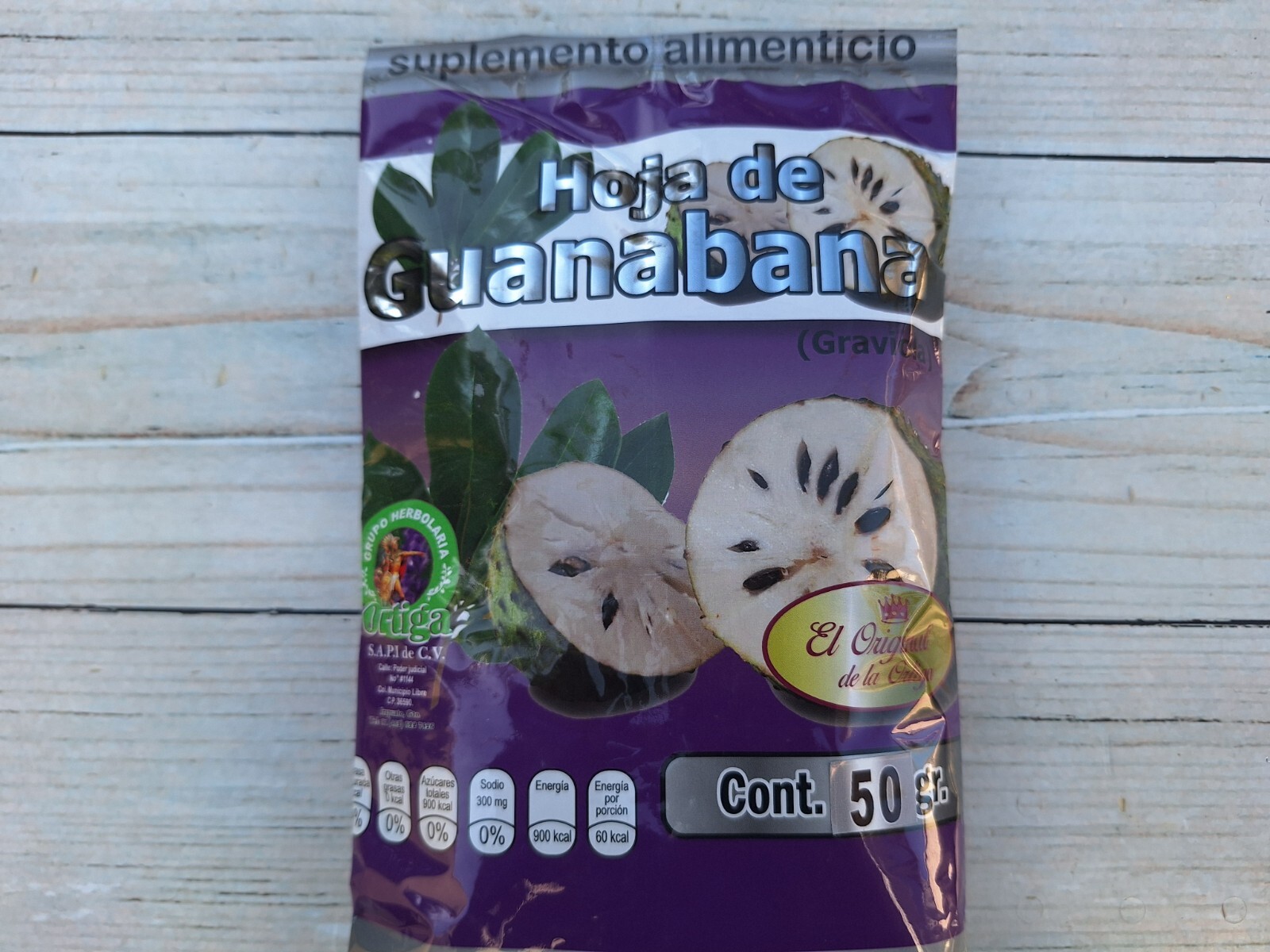 Hoja de Guanabana para te 50gr. 100% Natural