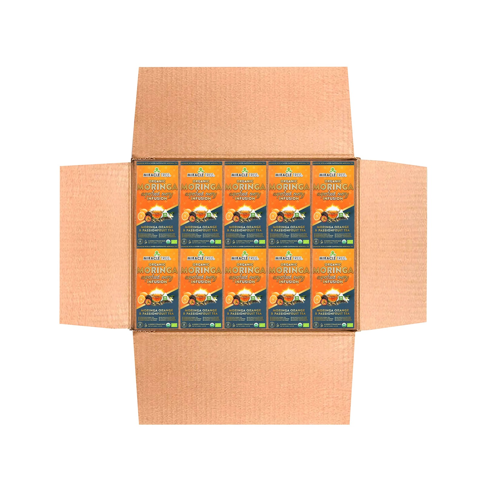 Miracle Tree’s Moringa Energy Tea Orange & Passionfruit | Super Caffeinated …