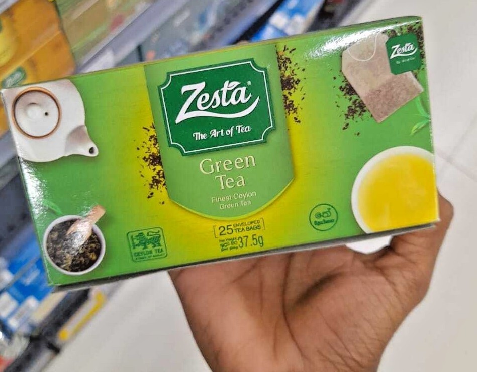 Ceylon Best Natural pure Organic Herbal Healthy BOPF100% Zesta Green Tea 25 Bags