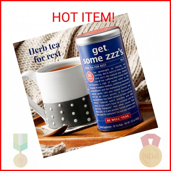 The Republic of Tea – Get Some Zzz’s – No. 5 Herb Tea for Rest, No Caffeine, 36