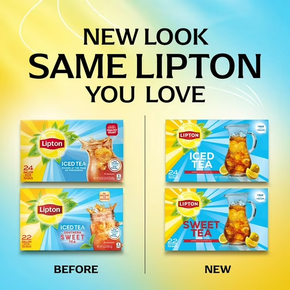 Lipton Iced Southern Sweet Tea Gallon Size Tea Bags Black Tea 22 CountFree SH.
