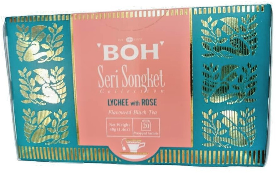 BOH Seri Songket Lychee with Rose TEA ( Flavoured Black Tea )