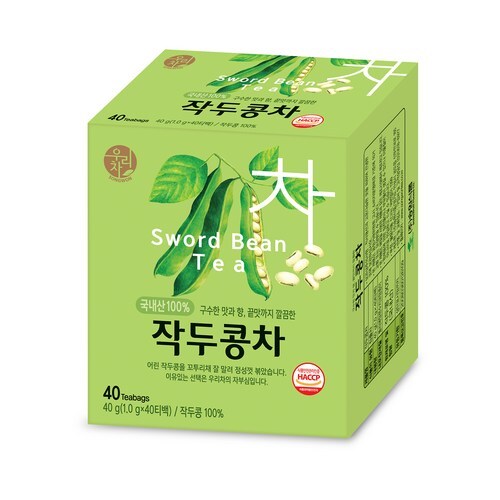 Songwon Sword Bean Tea, 40g (1g x 40 tea bags), 1 Pack