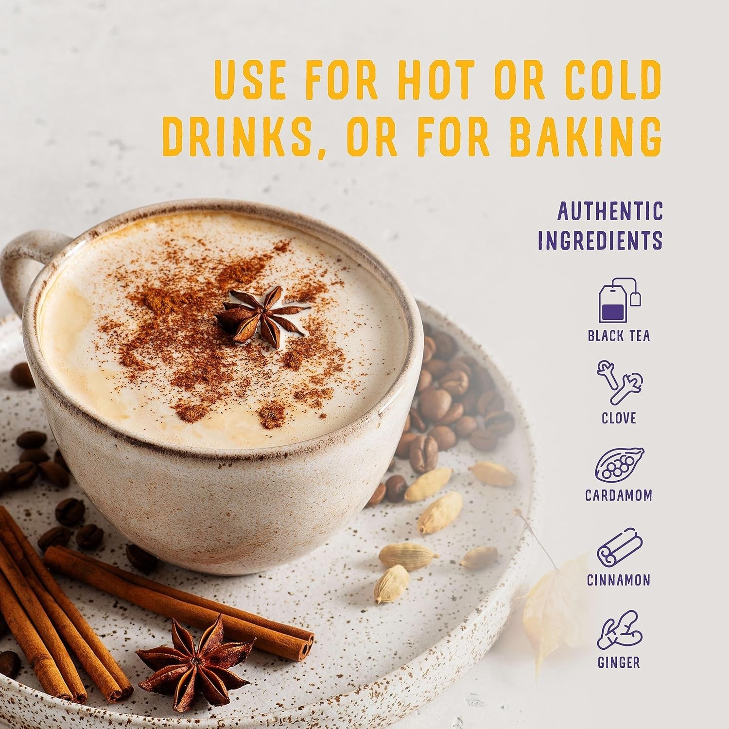 Convenient 3 lb Chai Latte Mix – Natural Ingredients & Moderately Sweet