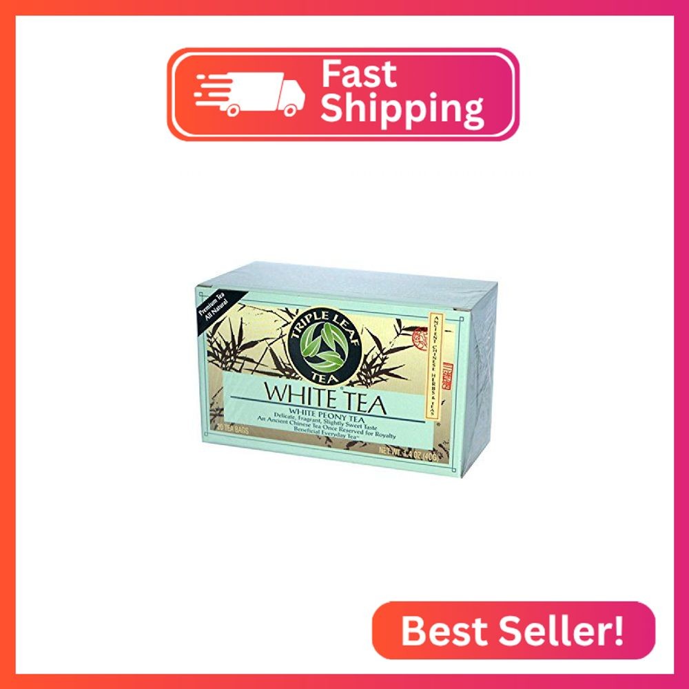Triple Leaf Tea White Tea, 20 Tea Bags, 1.34 oz (38 g)