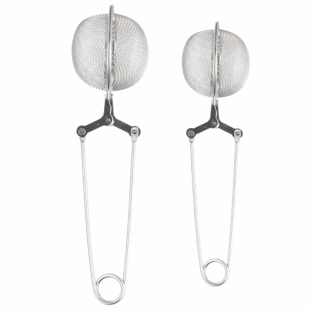 Tea Infuser Ball Mesh Loose Leaf Herb Strainer Stainless Steel Secure Locking