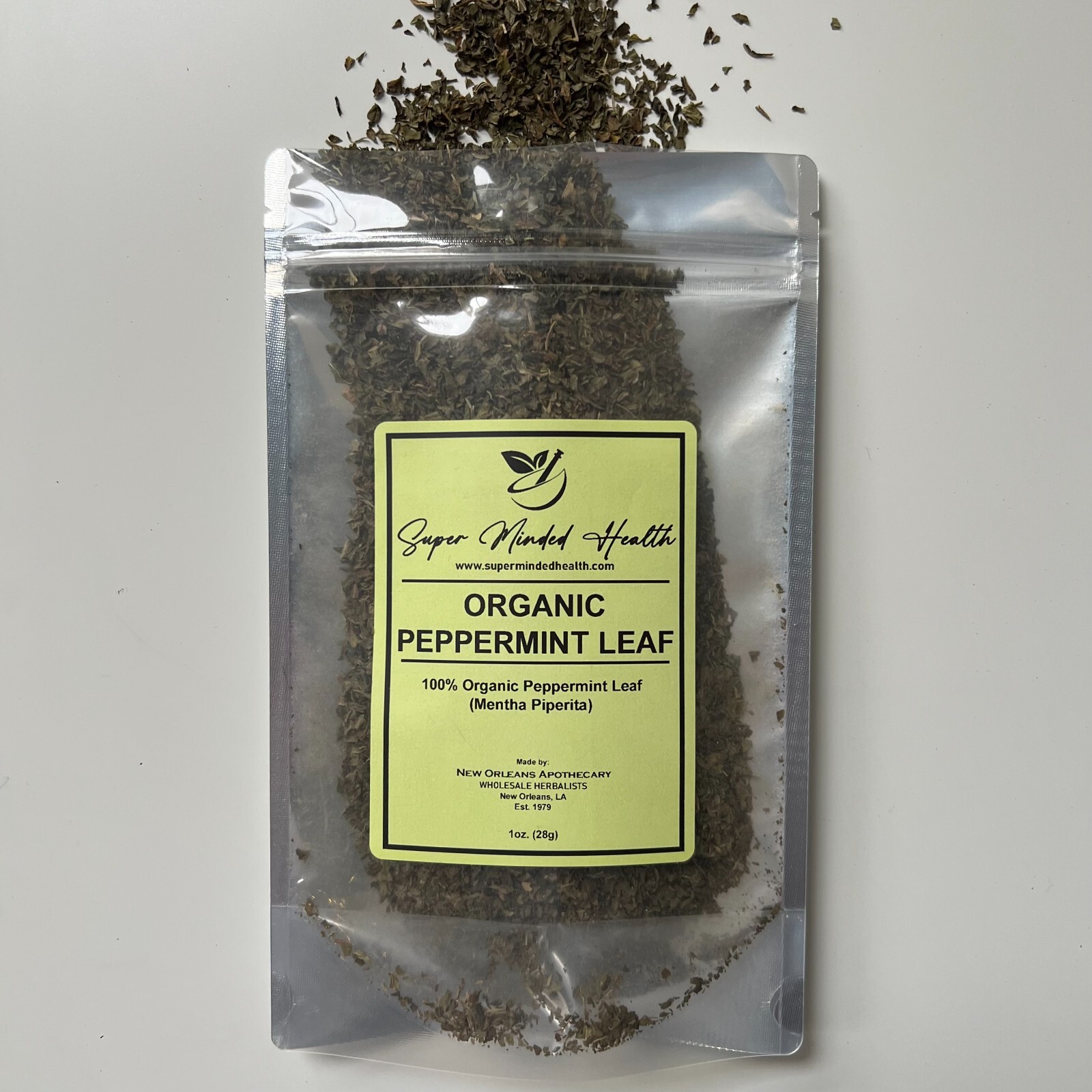 Peppermint Leaf | C/S Organic Dried Cut and Sifted | Mentha Piperita