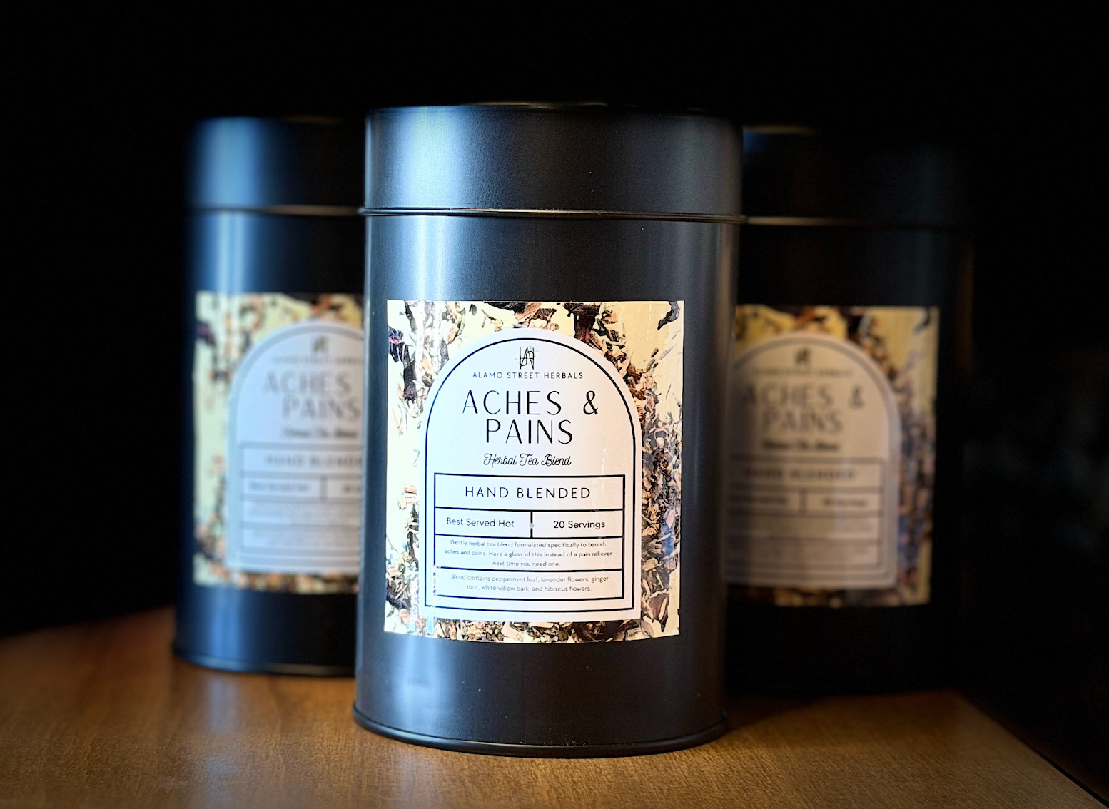 Aches & Pains Herbal Tea — Body aches, headache relief, pain relief