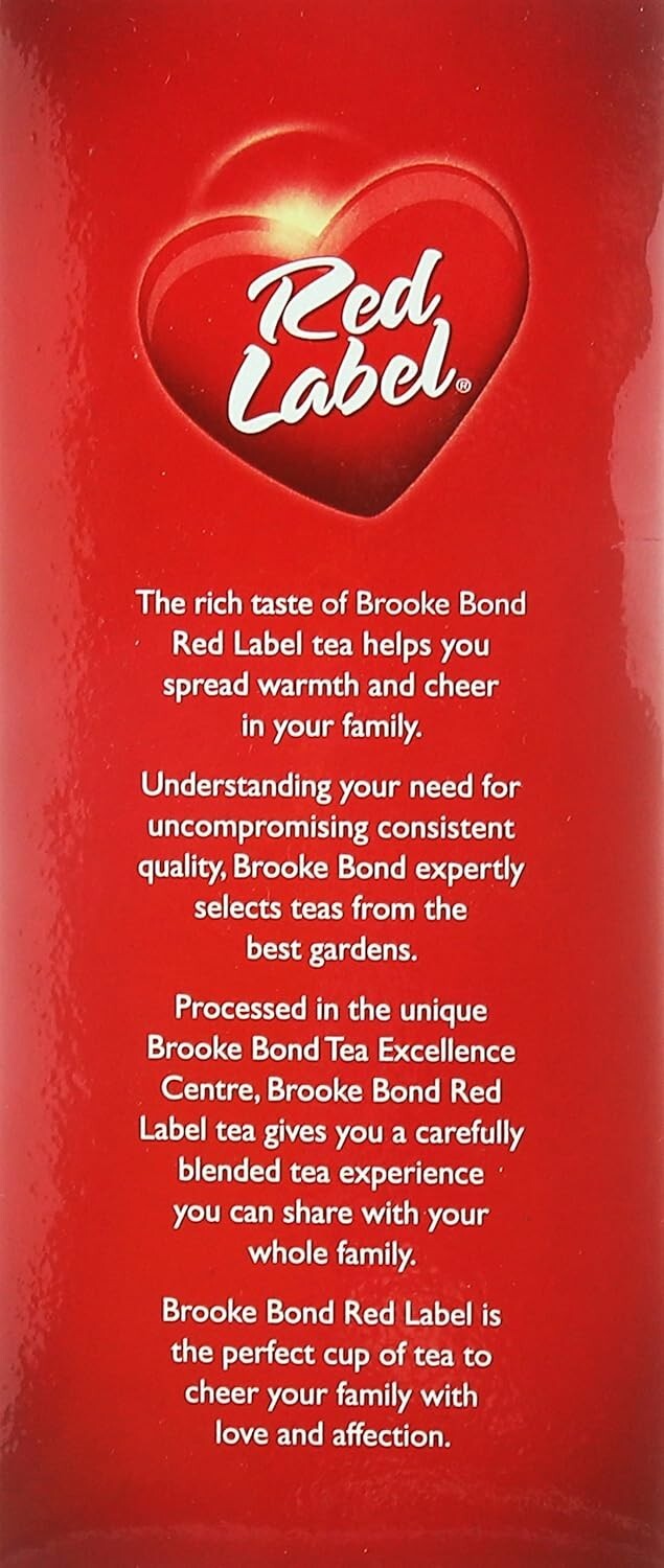 Brook Bond Red Label Fine Quality Loose Leaf Black Tea 15.8 oz Chai Patti