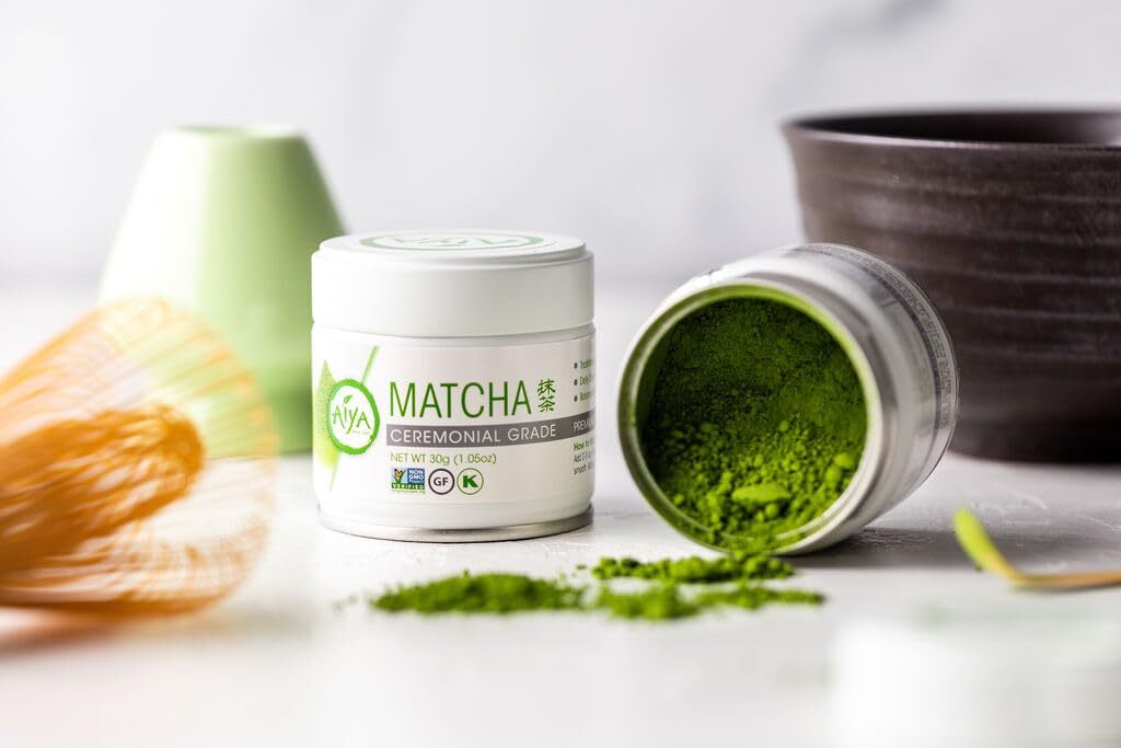 Aiya Ceremonial Grade Matcha Powder Japanese Green Tea 1 Ounce Organic Antiox…