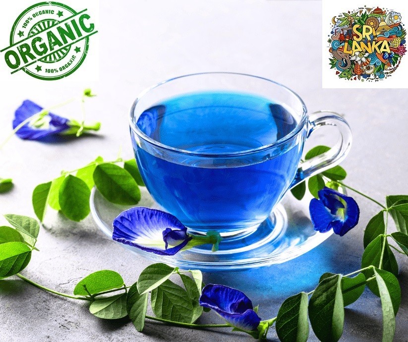 Natural Organic Pure Blue Butterfly Pea Flowers Nil Katarolu Herbal 30 Tea Bags