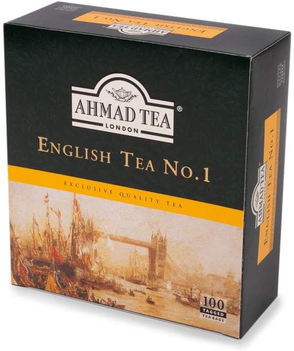 Ahmad Tea English Tea No.1 Tagged Teabags, 100 Count