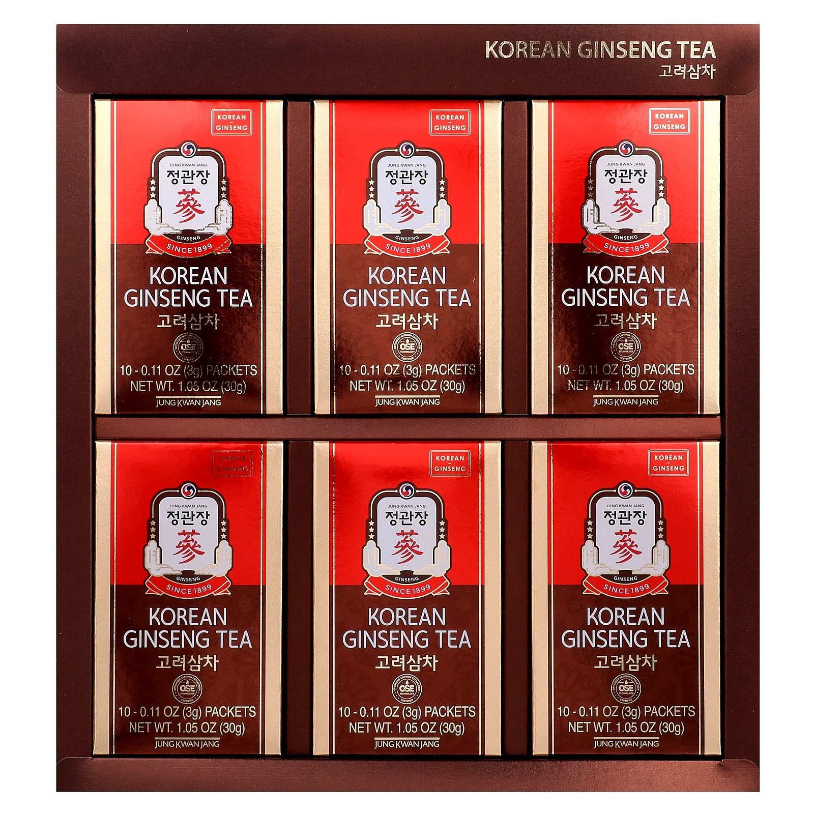 Korean Ginseng Tea, 60 Packets, 0.11 oz (3 g) Each