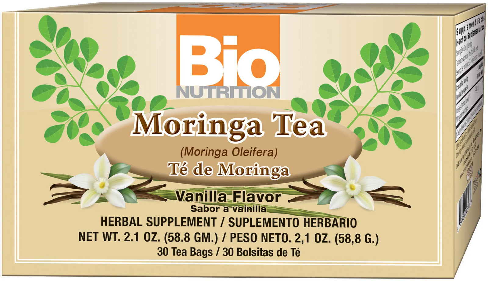 Bio Nutrition – Moringa Vanilla Tea 30 Bags