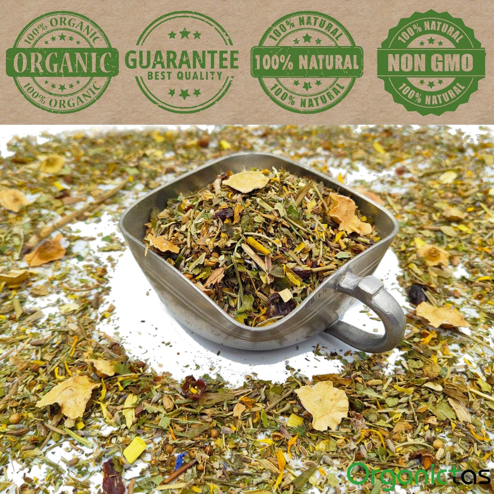 Organic Tea for High Blood Pressure – 24 Herbs Blend to lower BP naturally 100g