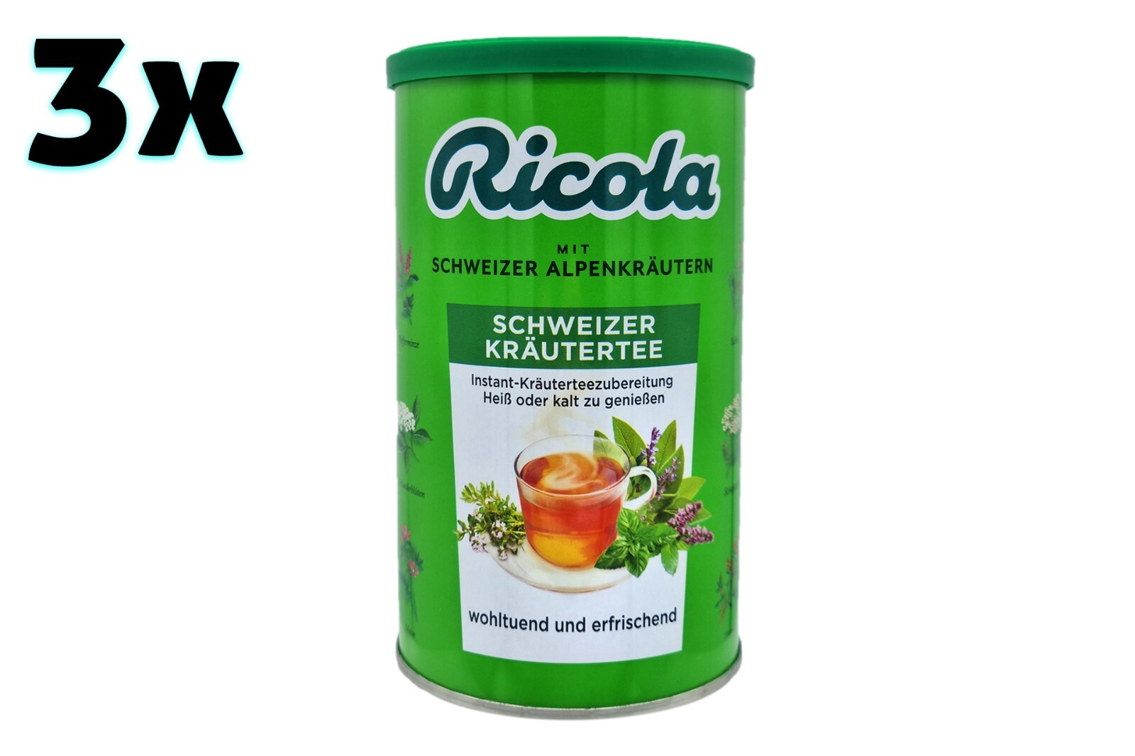3x tins RICOLA Swiss Instant Herbal Tea 🍵 600g | 1.3 lbs ✈ TRACKED from Germany