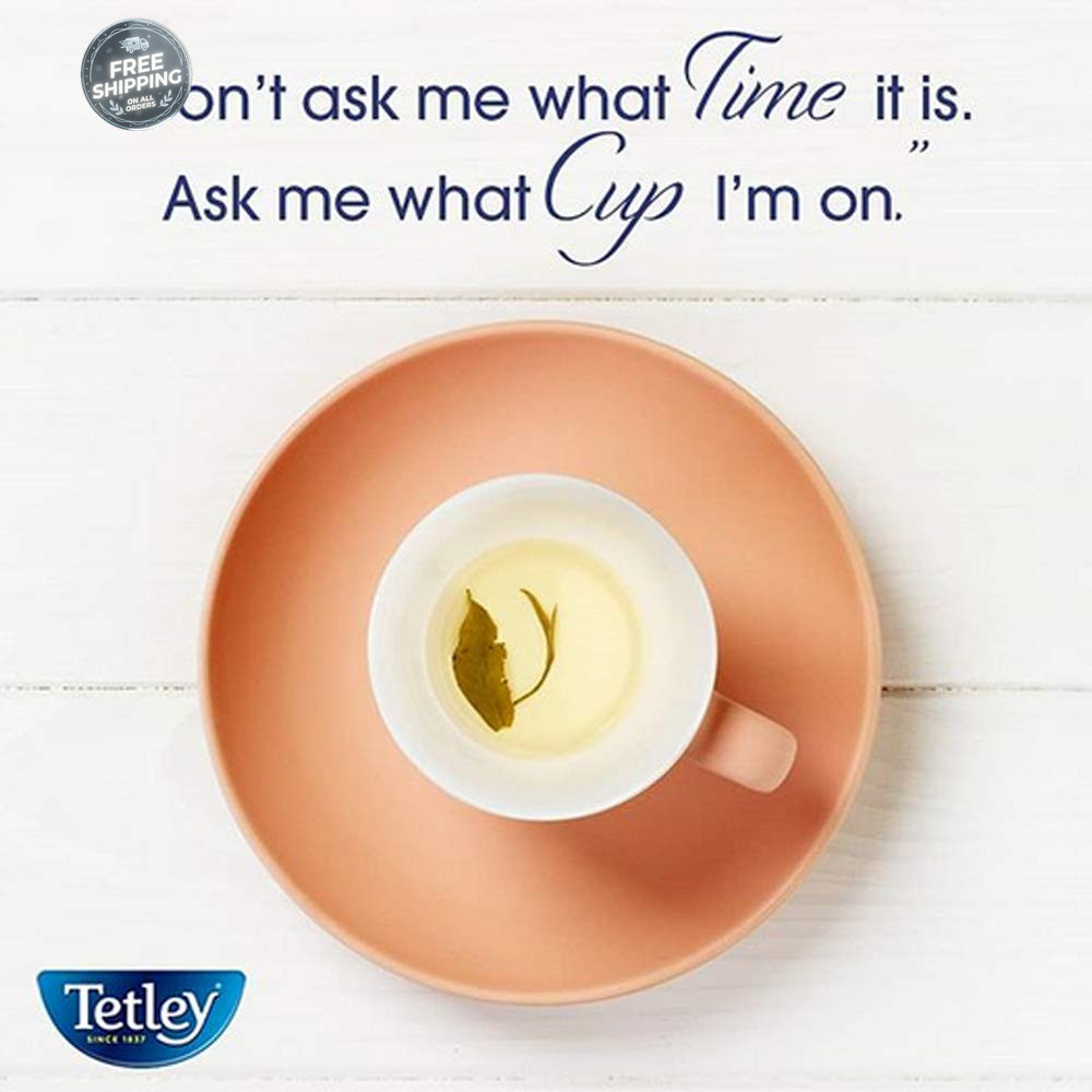 Tetley Teabags, Black and Green, 72 Teabags (Packaging may vary)