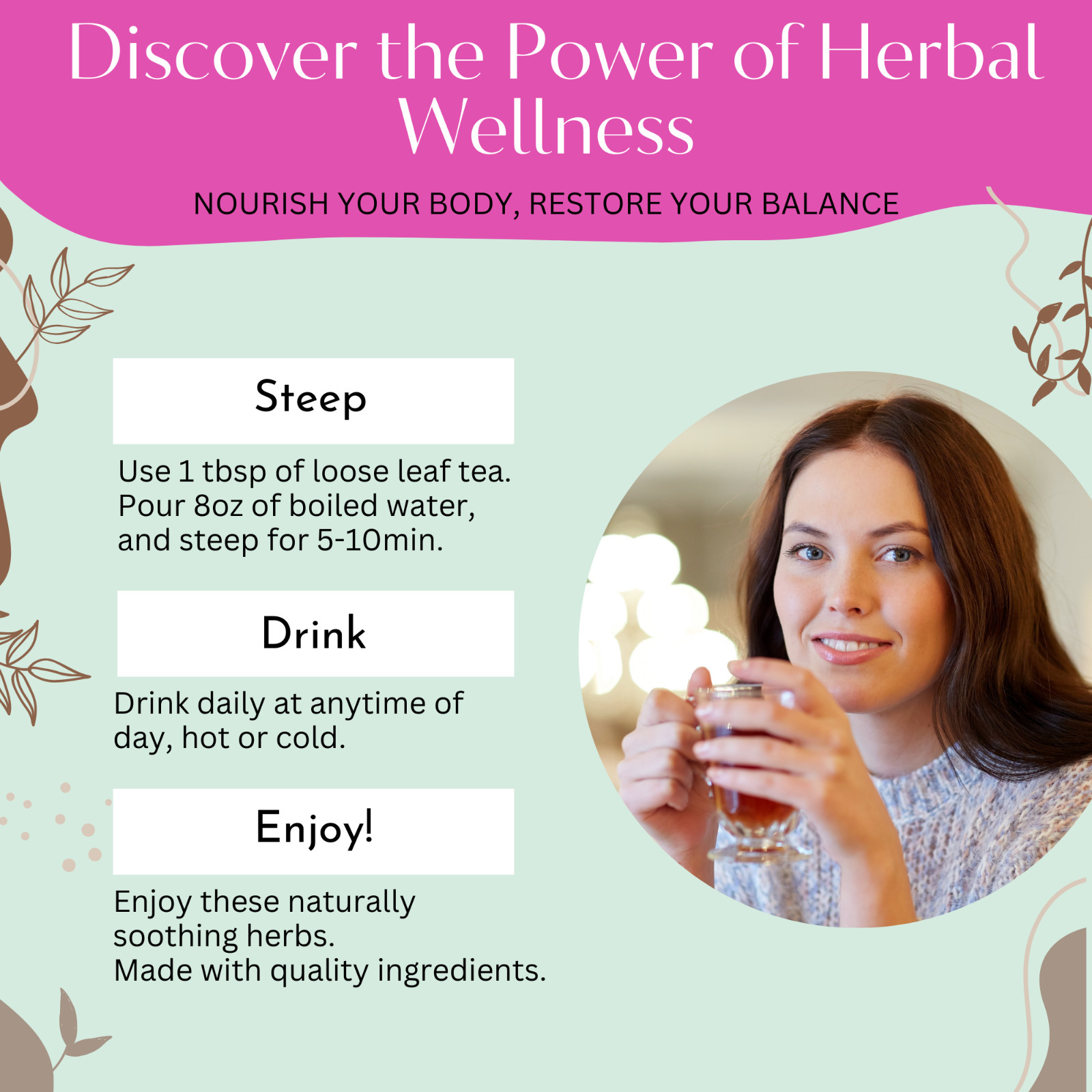 PCOS Teas -6 Loose Leaf Blends for Hormonal Balance, Reproductive Ovarian Health
