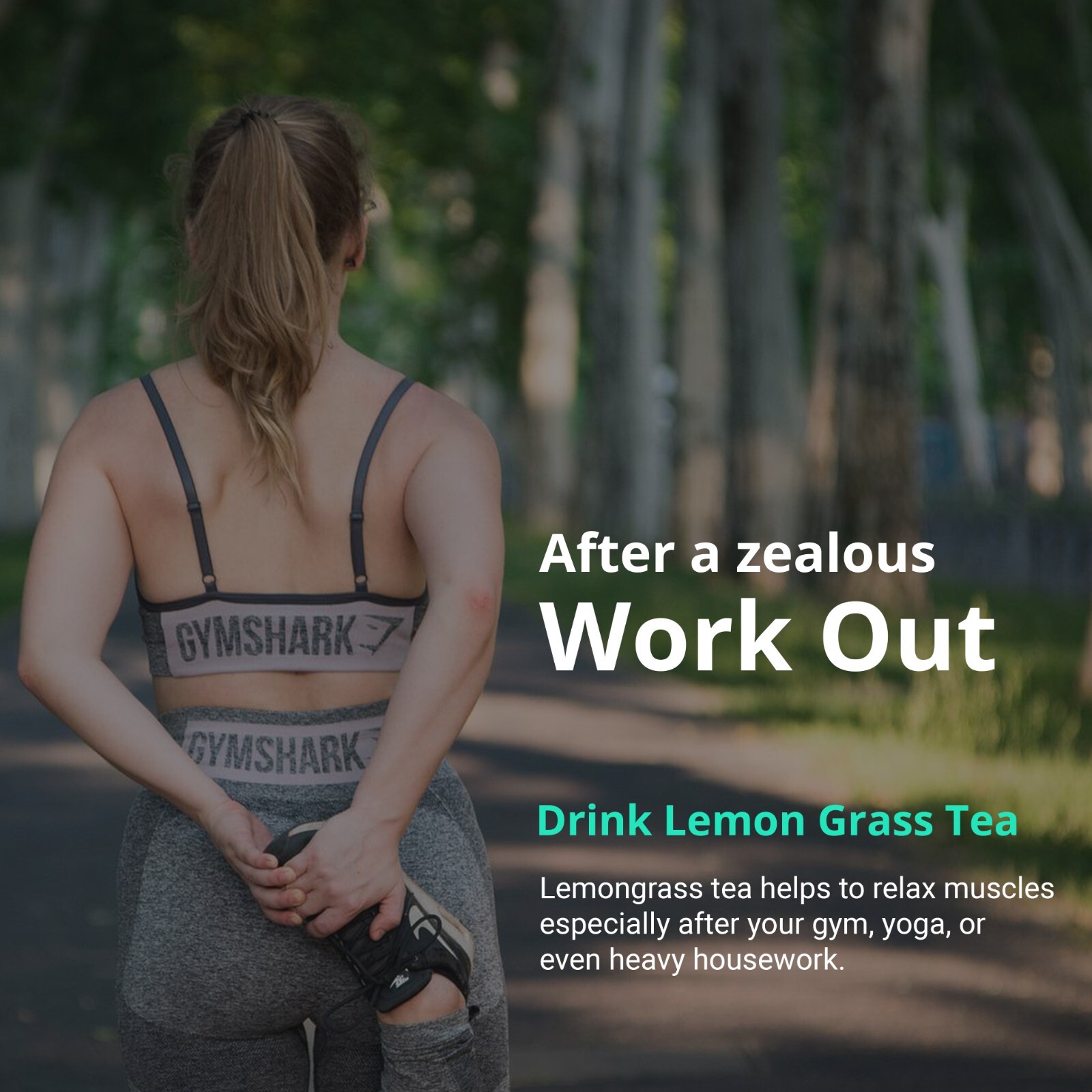75 Lemongrass Tea Bags, 100% Lemongrass Tea, Detox Tea, Caffeine Free Tea