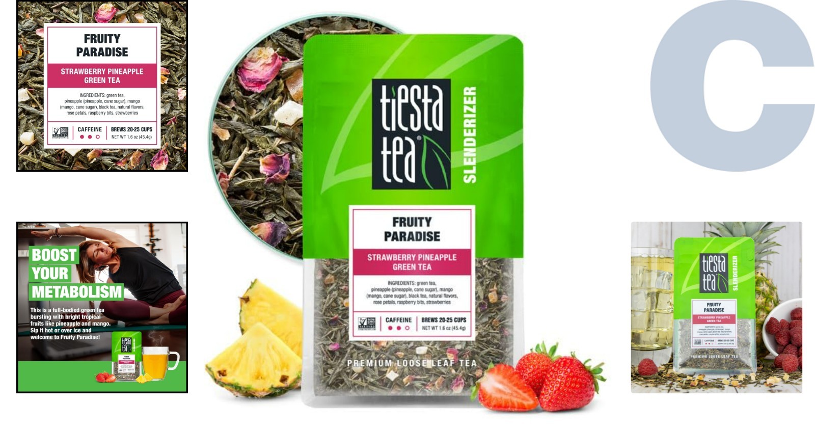 Strawberry Pineapple Green Tea – Refreshing Loose Leaf Blend,