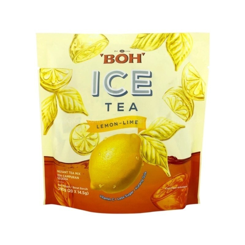 SAMPLE Pack of 9 BOH ICE INSTANT TEA MIX 3pcs X 3 Flavors Less Sugar 14.5g Each