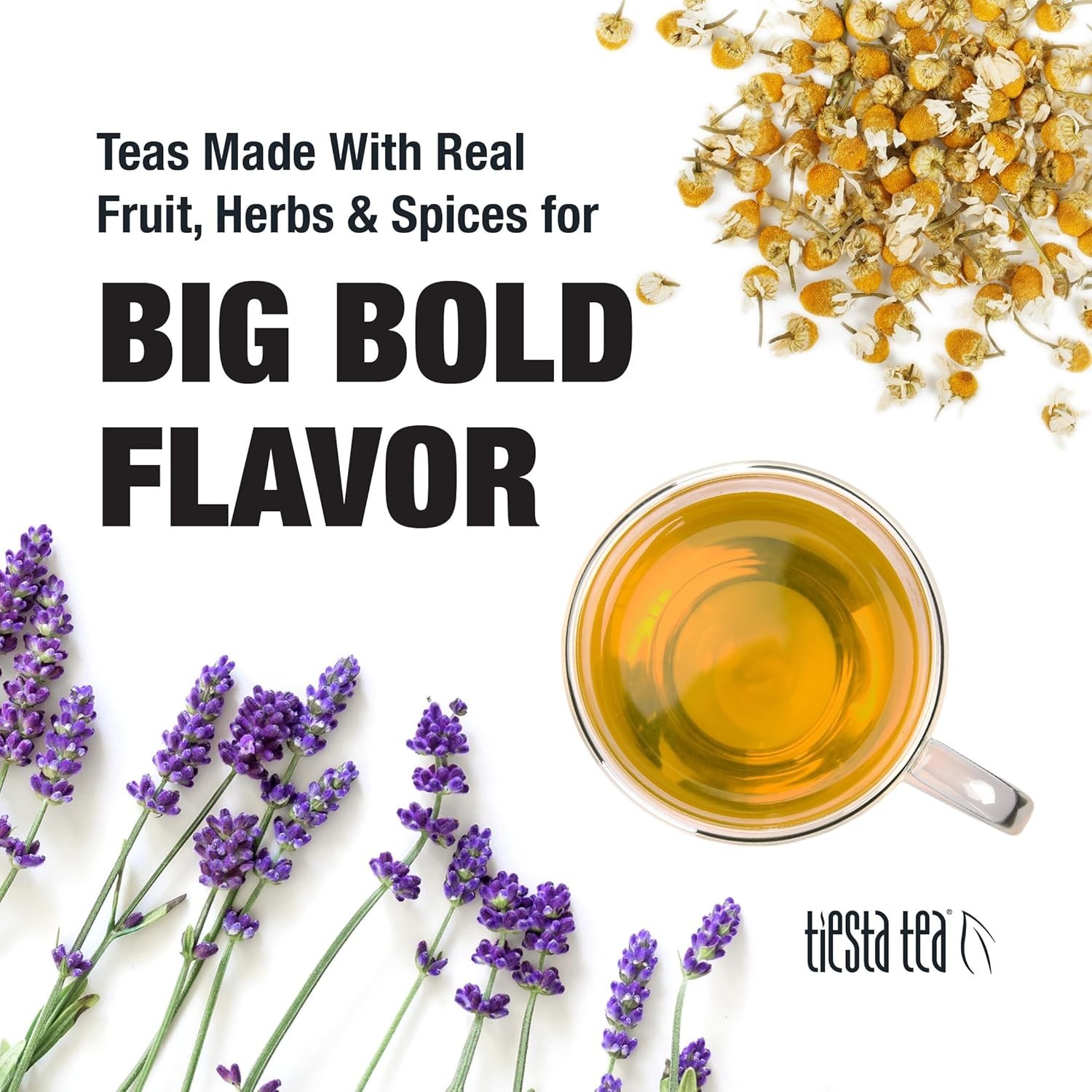 Tiesta Tea Lavender Chamomile Herbal Loose Leaf Tea 50 Cups Relaxation Blend