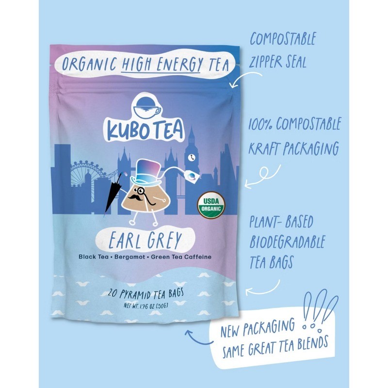 Organic High Caffeine Tea Bags – 20ct