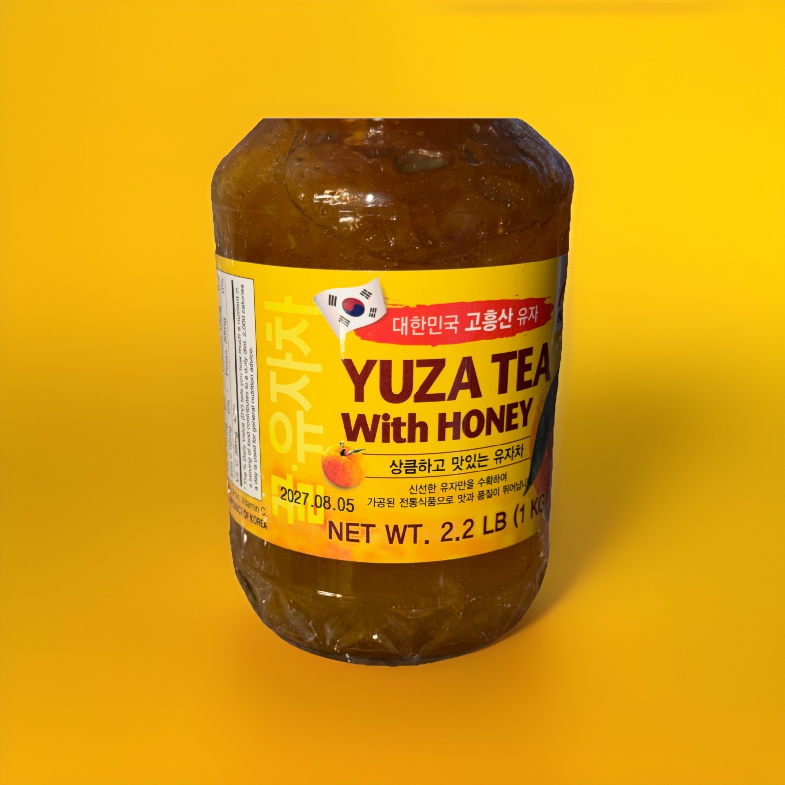 YUZA TEA With HONEY, Net Weight: 2.2 LB (1 KG), HAIO Brand, Item No. 1320101001