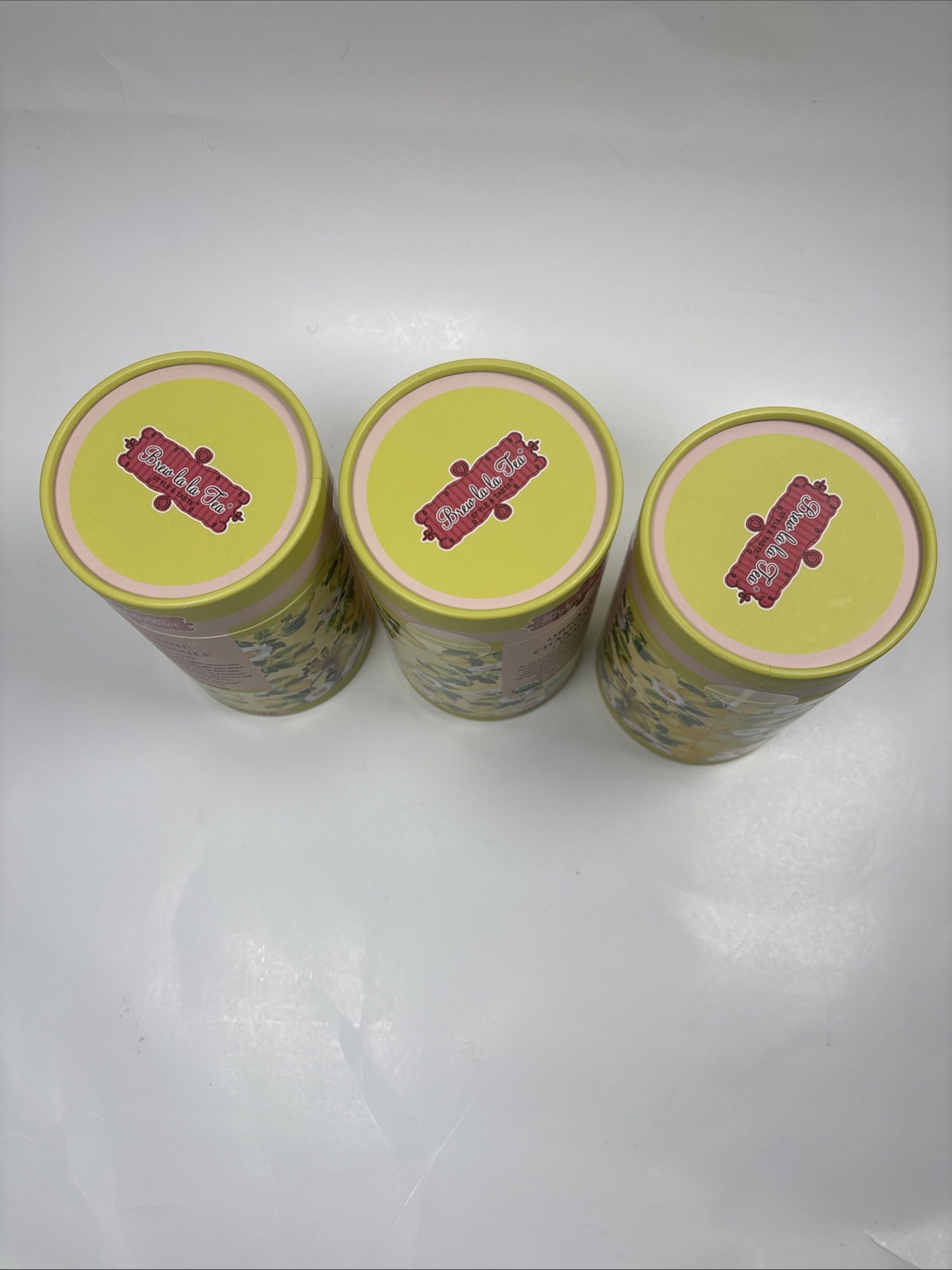 BREW LA LA 🫖 ORGANIC CHAMOMILE LEMON GREEN TEA 🫖 3 Containers = 120 Tea Bags