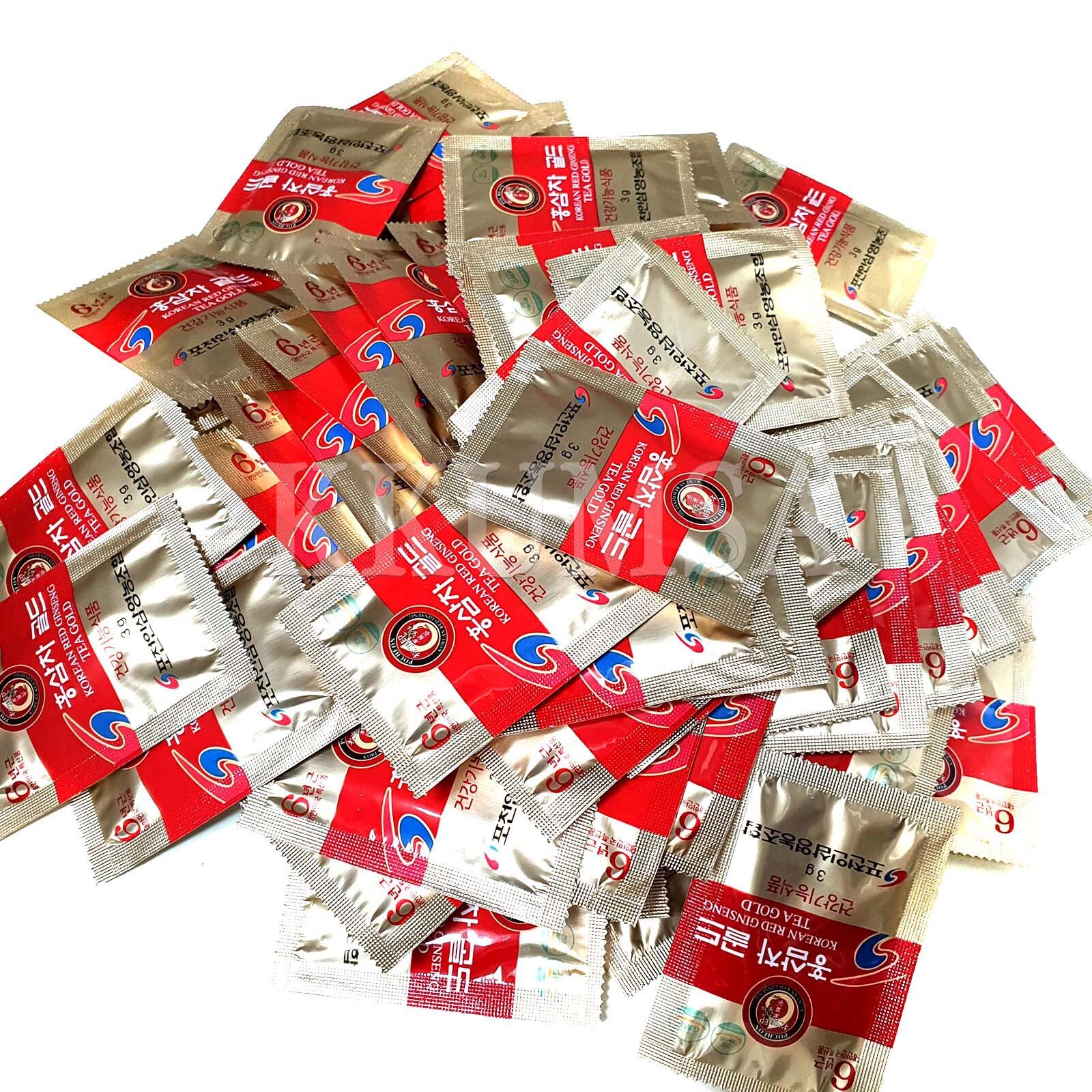 6 year Korean Red Ginseng Tea Gold 200T (3g x 100T x 2 box) Ginsenoside 6.7mg/g