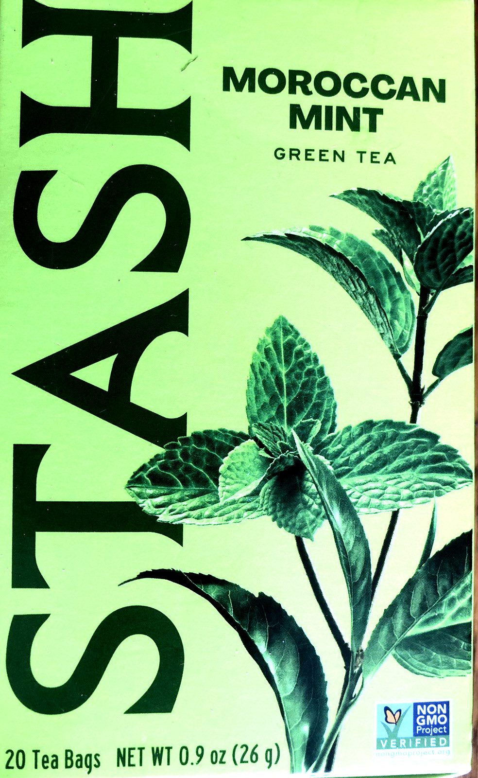 STASH MOROCCAN MINT GREEN TEA 20 tea bags exp 4/2028
