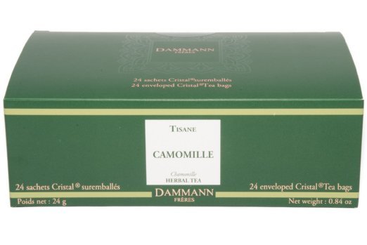 DAMMANN FRERES – Herbal CHAMOMILE Tea – 21 wrapped crystal tea bags