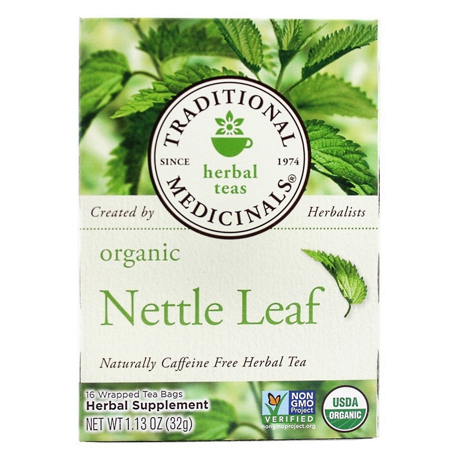 Traditional Medicinals Organic Nettle Leaf, 16 Tea Bags