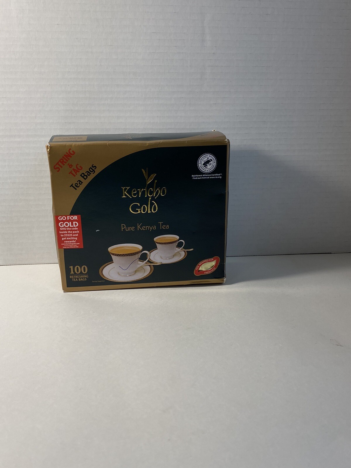 Kericho Gold Pure Kenya Black Tea 100 TEA BAGS