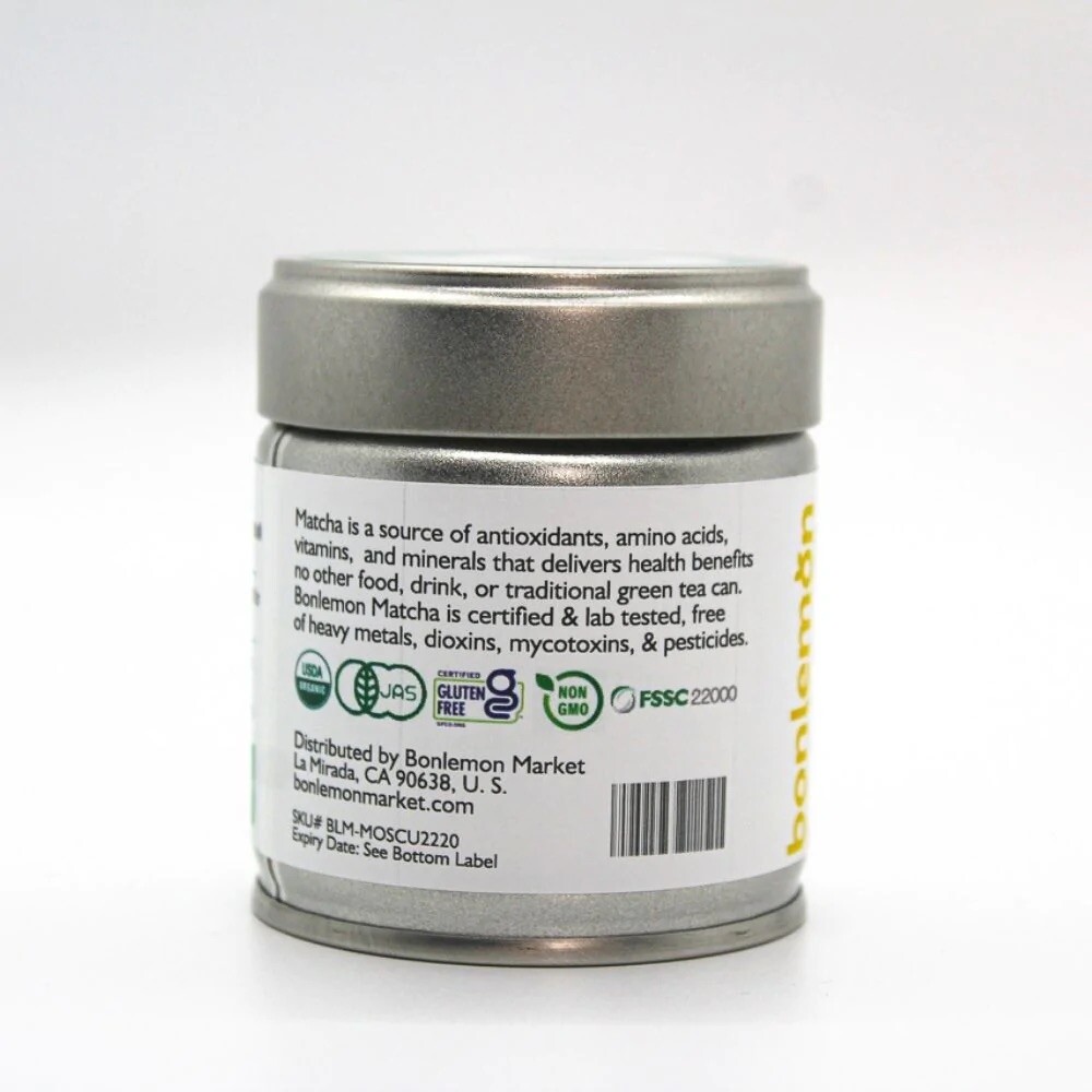 Bonlemon Matcha – Organic Ceremonial Grade 1.06 oz Tin