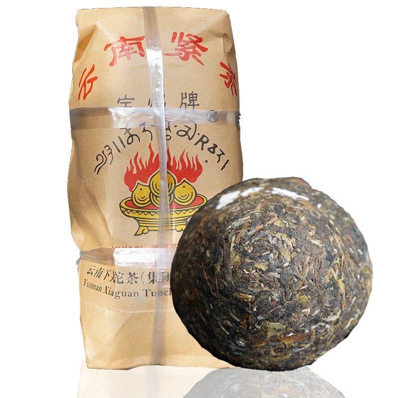 Xiaguan Holy Flame Tibetan Jincha Mushroom Shaped Puer Tea 2016 Raw Pu’er 250g
