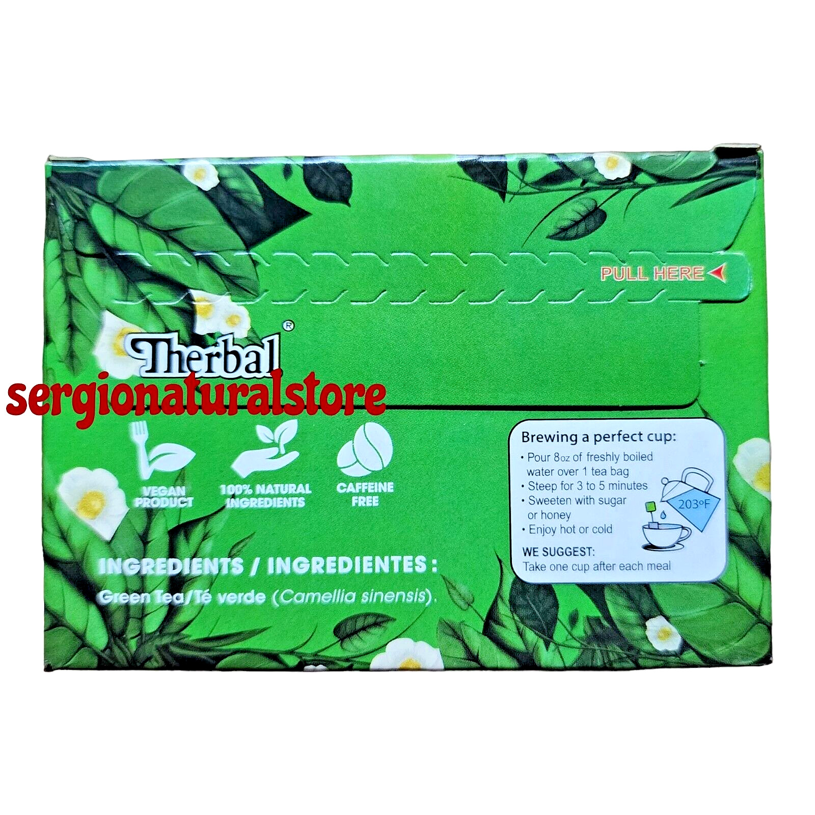 Te Verde Mexicano (100% Camellia Sinensis) Green Tea 20 Bags Free Shipping