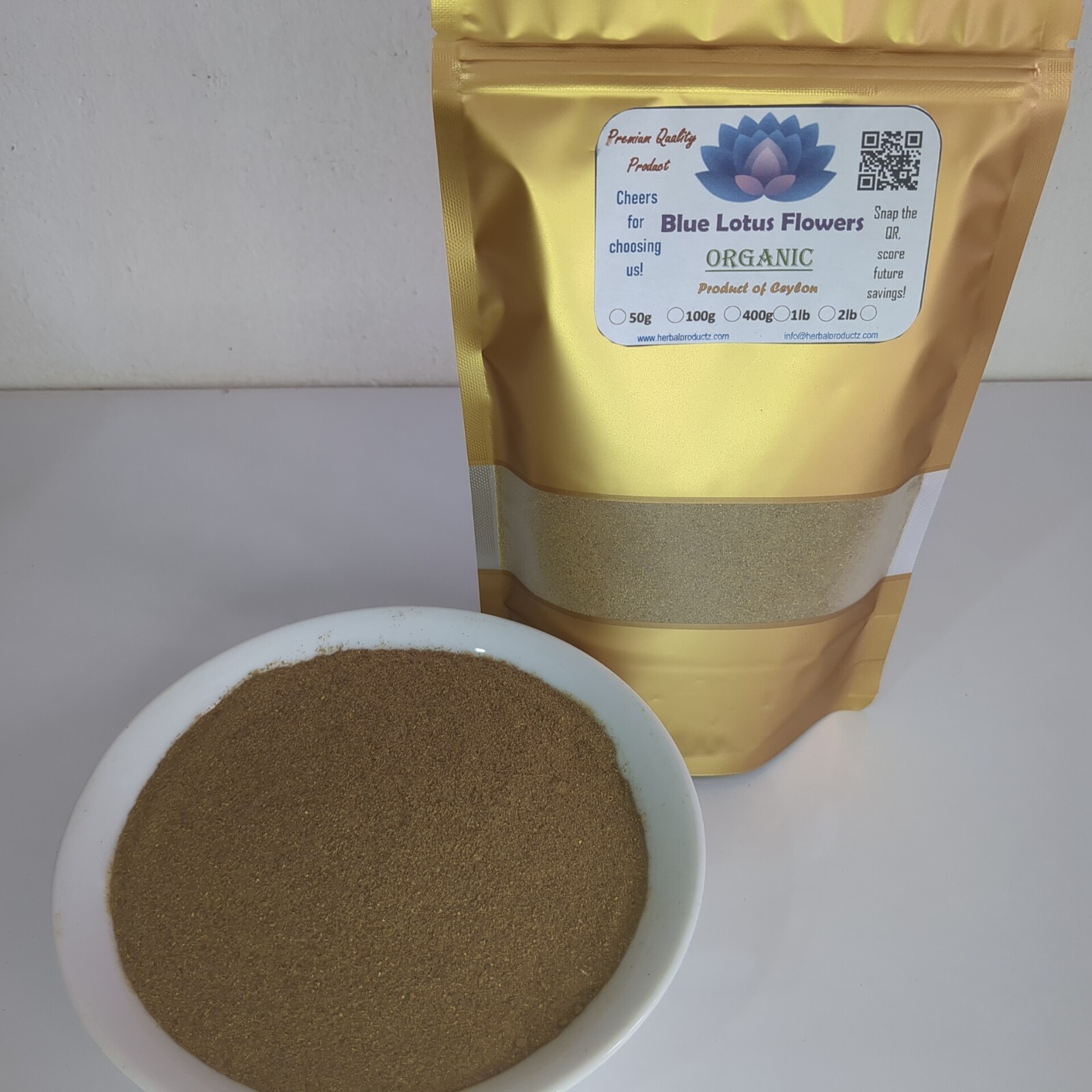 Dried Blue lotus Powder Nymphaea Caerulea Flower Organic Pure Quality Herbal Tea