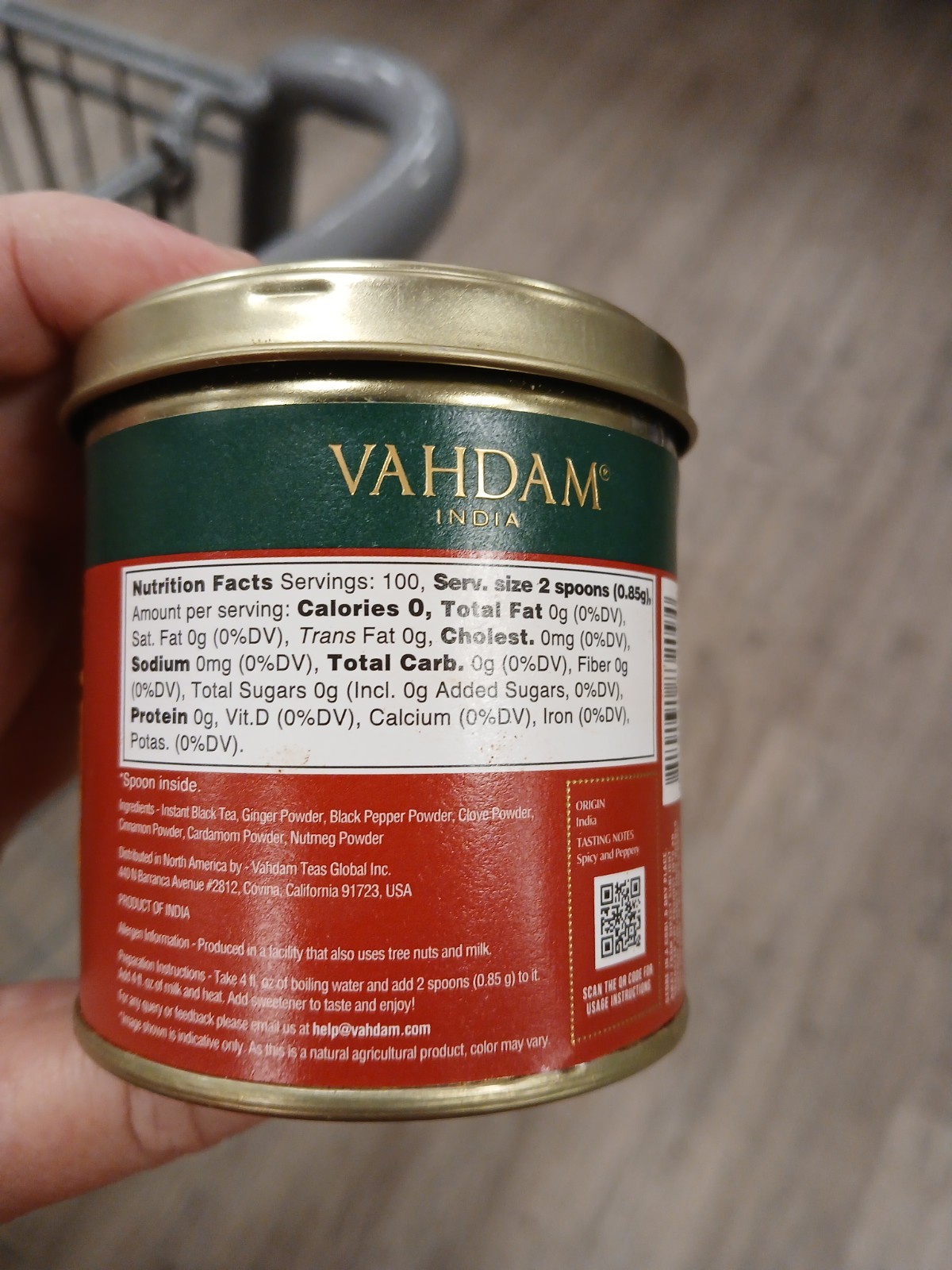 VAHDAM Instant Chai Tea (3oz/85g) – Traditional Masala Chai | Makes 100 Cups | N