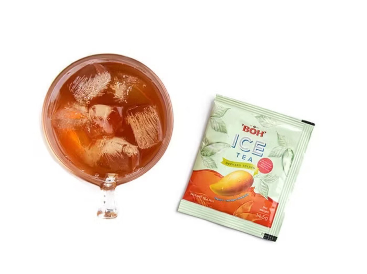 4 x BOH Ice Tea Orchard Splash Mango & Tropical Fruits (14.5g x 20’s )