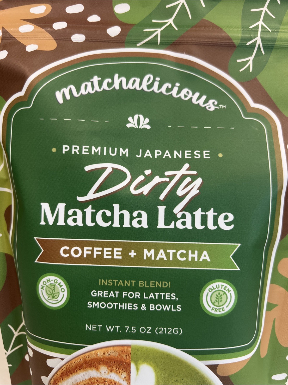 Matchalicious™ Premium Japanese Dirty Coffee + Matcha Latte 7.5oz New Exp 10/27