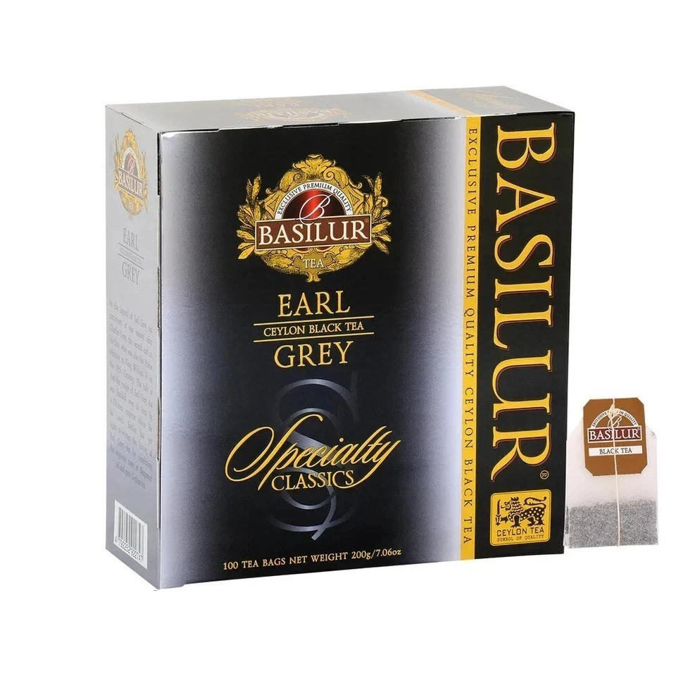 Basilur Ceylon tea specialty classic earl grey 100 Tea Bags