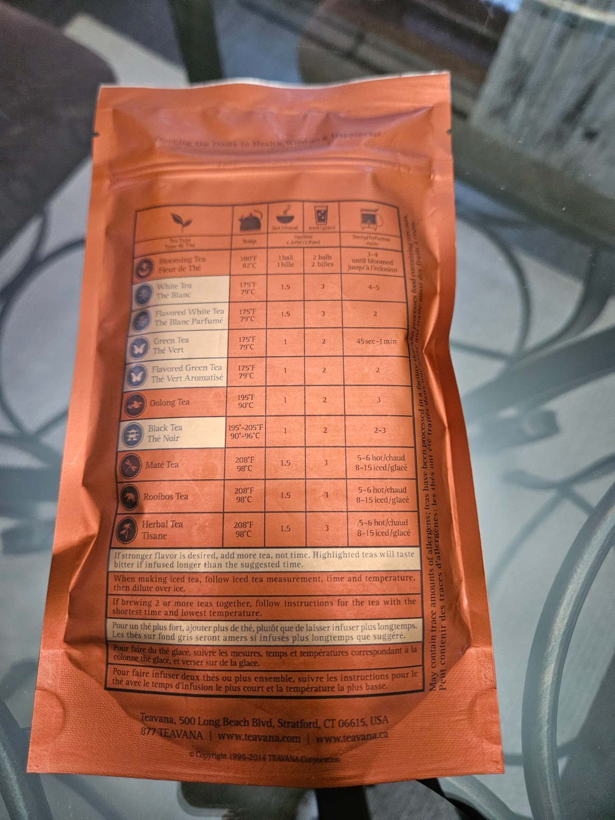 Teavana Dao Hong Pao Oolong Tea – 2oz (56g) Sealed Bag – Rare Discontinued Loose