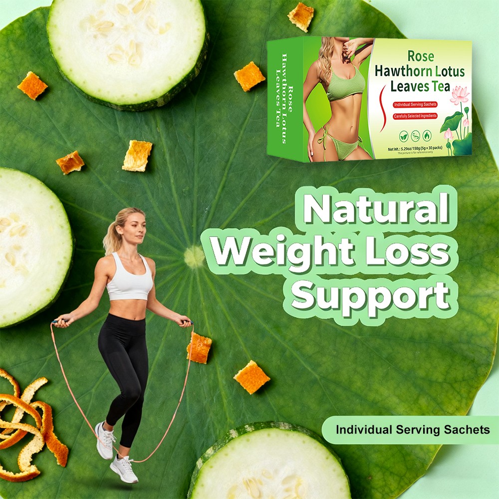 Rose Hawthorn Lotus Leaves Tea Management Healthy Body Shape 5g Per Pack